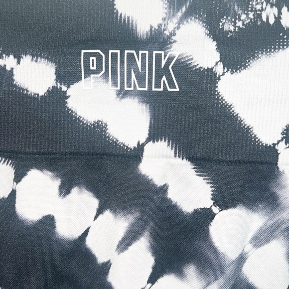 PINK Victoria’s Secret Seamless Black And White Tie Dye Leggings - Picture 4 of 10